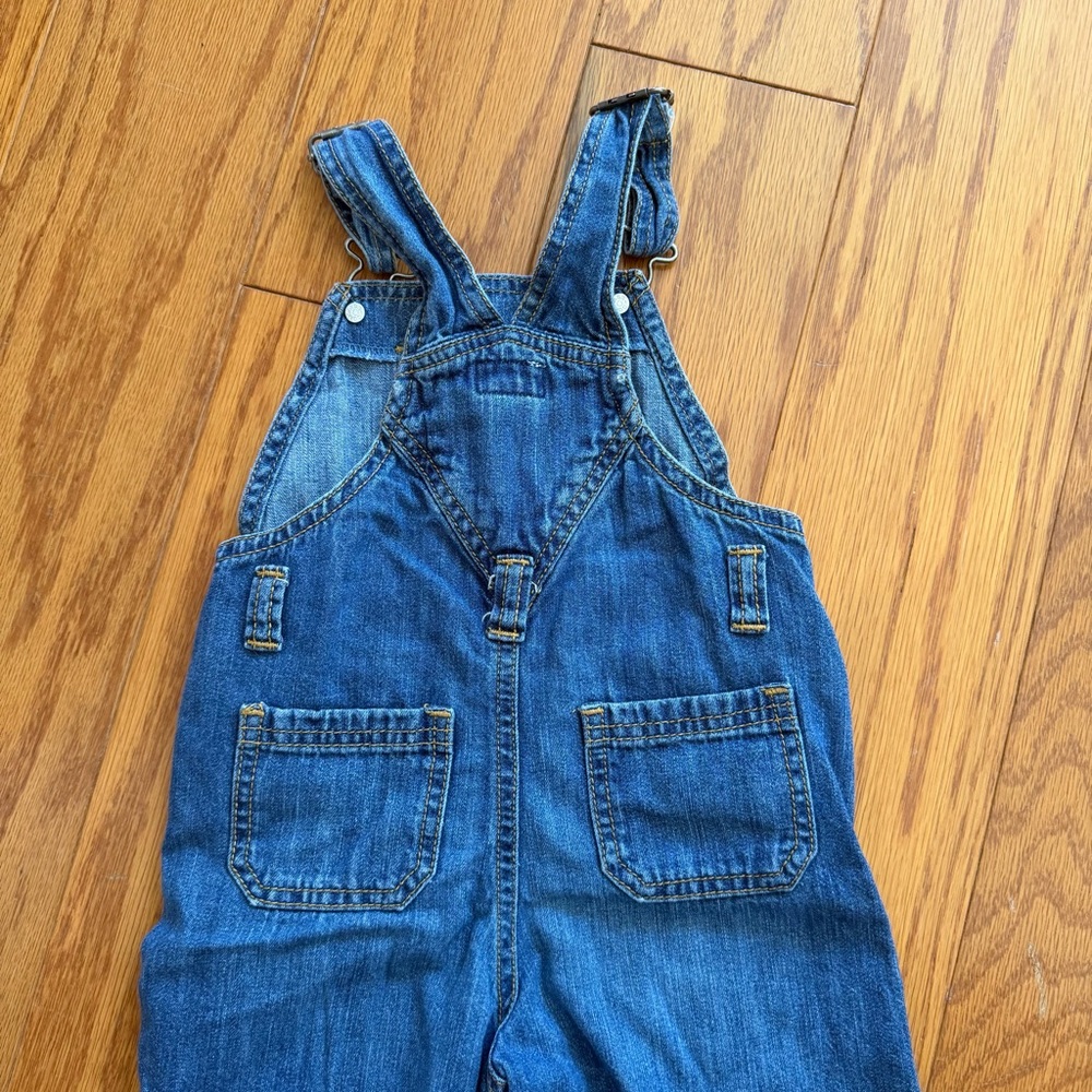 Old Navy Blue Denim Kids Boys Overalls 18-24 months m - Picture 6 of 8